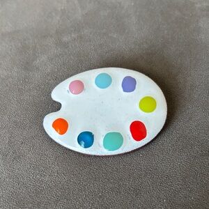 Colorful Artist Palette Brooch